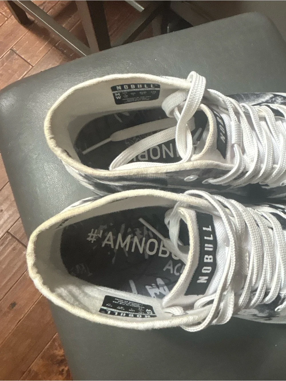 NOBULL Artists For Humanity Canvas Mid Trainers W7.5 M6